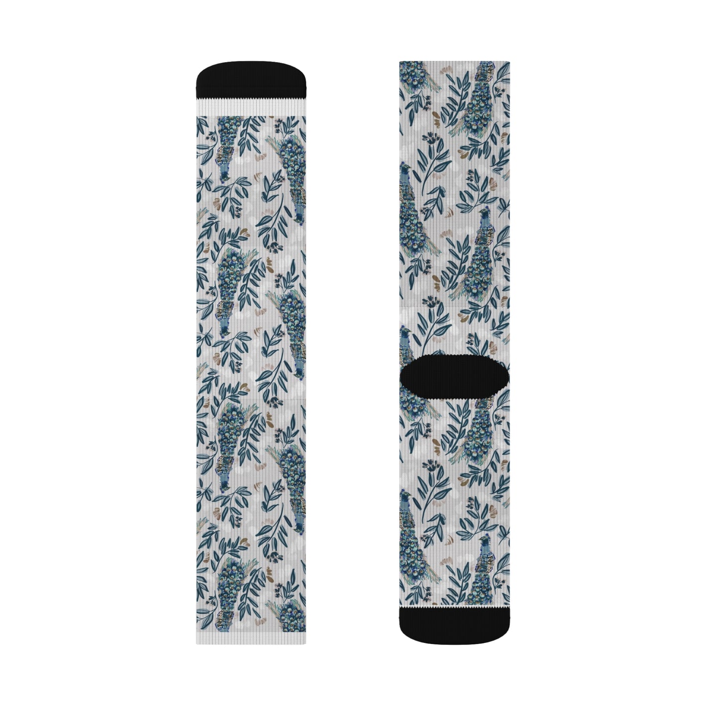 Socks - Peacock & Floral