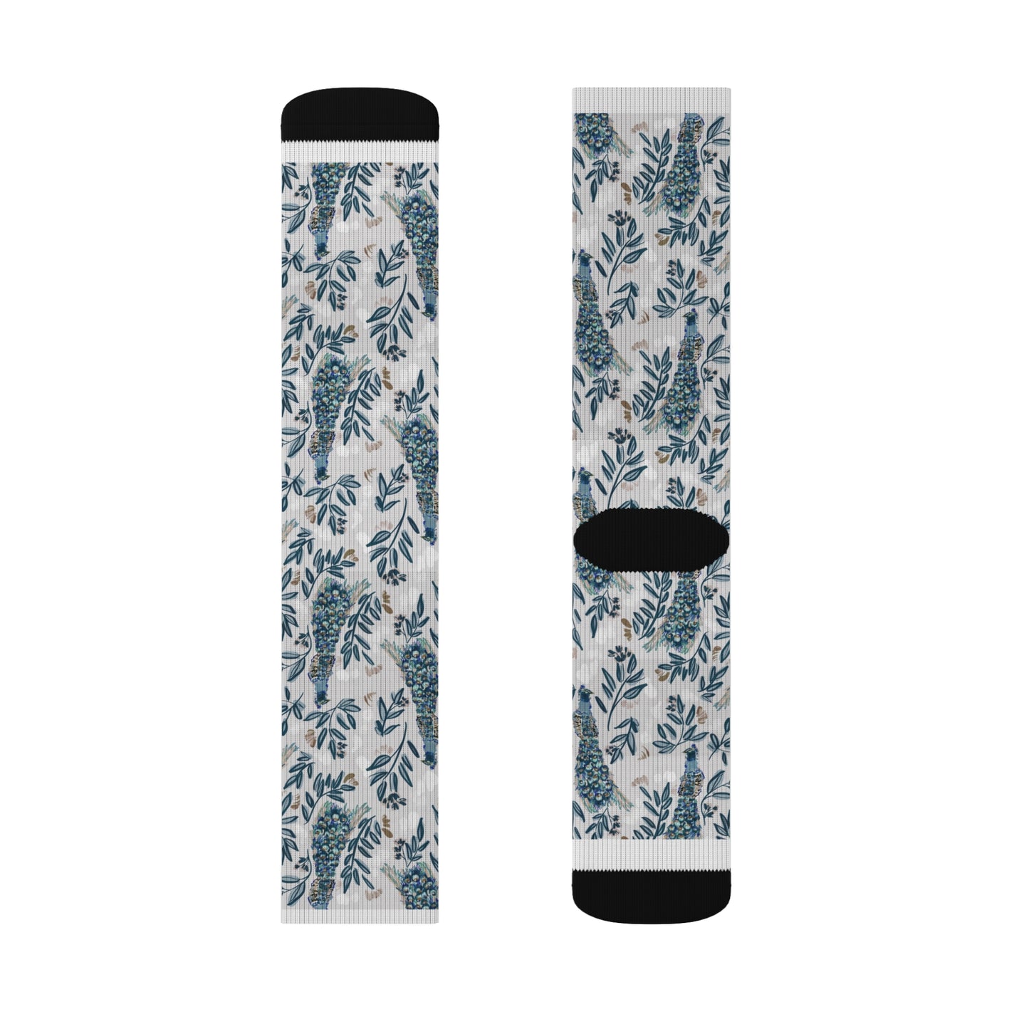 Socks - Peacock & Floral