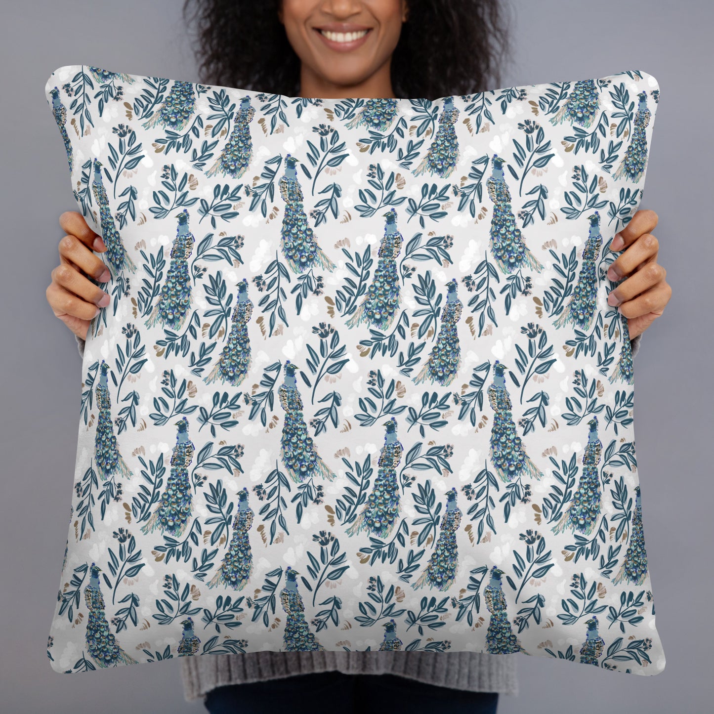 Pillow - Peacock & Floral